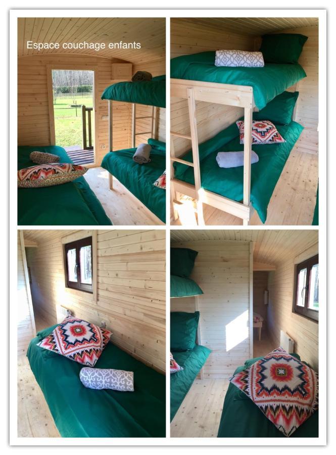 Roulottes Du Chalet Des Pins Rougeou Luaran gambar